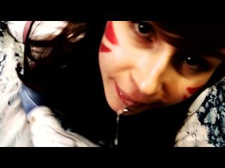 Overwatch cosplay: sucking D.VA