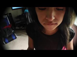 Teen GF gets fucked before Halloween Party