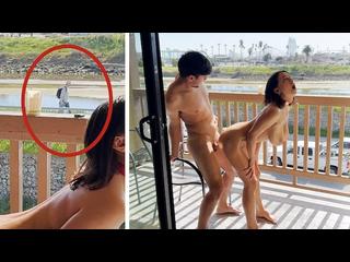 Fucking real Muslim pussy in public outdoors. Real Arab tits