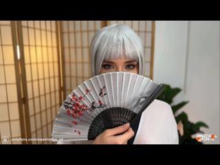 Fucking in All Holes with Busty Beauty in Kimono - 2 Cumshots: Anal Creampie & Cum on Ass