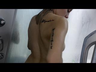 Anal caresses with a dildo in the shower from Vik1One