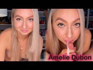 Hot Blonde Makes A Gentle Blowjob - Cum in Mouth