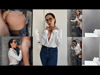 My stepmom seduced me and I fucked her in her clothes in the shower!