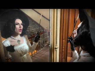 Lady Dimitrescu sucks and fucks . Resident Evil Village Cosplay