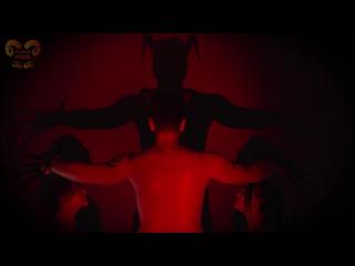 Demon Dominates two sinner girls