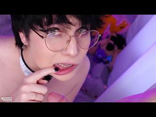 Gorgeous Femboy maid Milks their masters fat juicy cock