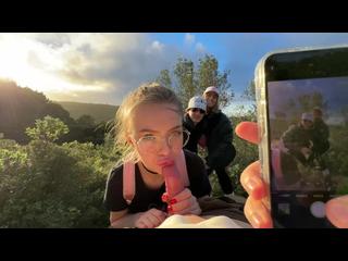 WTF?? PASSERERS CAUGHT US AND COME TO US DURING BLOWJOB