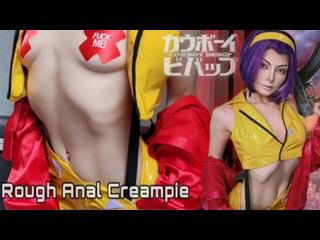 Faye (cowboy bebop) rough anal creampie  💦