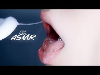 ASMR -  DOUBLE WET LICKING | PASSIONATE EARS EATING, SALIVA CLOSE UP + FEET