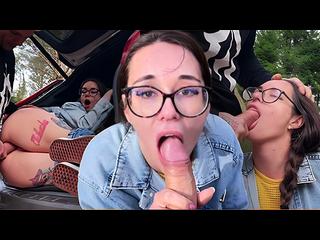 I helped him in the middle of the forest in exchange for fucking me and feeding me cum