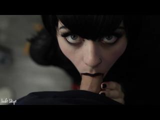 Mavis First blowjob cum swallow with FANGS