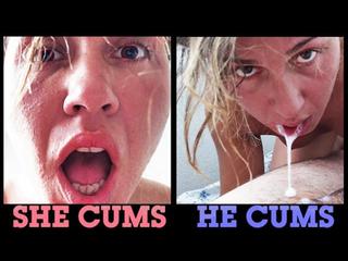 Hot Sweaty SEX FUCK ORGASM POV. After her orgasm at 12.20, she rewards him with a Passionate Blowjob