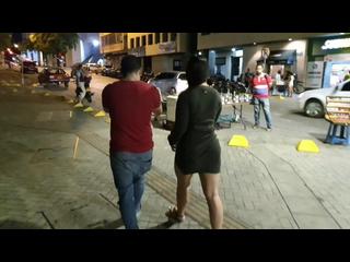 Stranger Controls my Vibrator Lovense/ in Public square and makes me have a Big Squirt kathalina7777