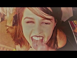 Emo STEP SISTER caught by BROTHER and fucks him