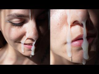 Hottie Fucks Doggy And Gets A Huge Cumshot On Her Cute Face