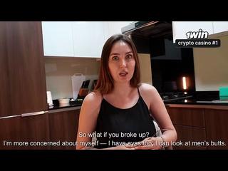 POV: StepMom Gives Me a Secret Kitchen Blowjob After Staring at My Cock Under the Table