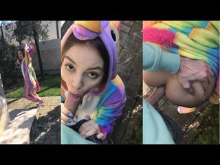 Ran up, sucked, was fucked, ran away - SolaZola