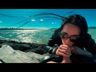 Hot Brunette Sucks Dick In Public On Treasure Island Till Cumshot Almost Got Caught