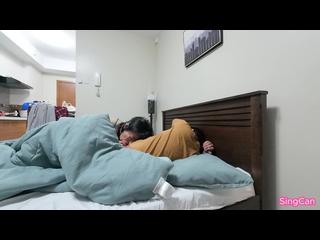Pinay Ginising at kinantot ng Bf sa kumot 2024! (She enjoys fucking with a blanket on)-SingCan