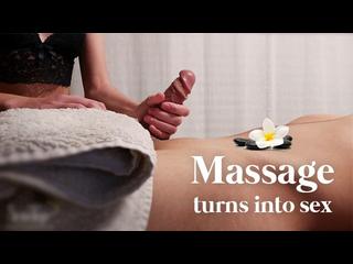 La masseuse à domicile na pas pu sempêcher de me branler