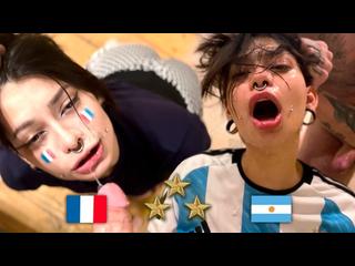 Argentina Campeón del Mundo, Hincha se folla a Francesa Después de la FINAL - Meg Vicious