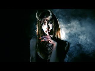 Fortuneteller teen in the forest turns into a succubus horny for devil cum