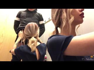 Sloppy blowjob, oral creampie, swallows cum - Freya Stein