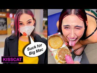 Risky Blowjob in Fitting Room for Big Mac - Public Agent PickUp & Fuck Student in Mall / Kiss Cat