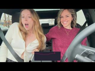 Serenity Cox and Nadia Foxx take on another drive thru with the lush’s on full blast! 💦☕️😈
