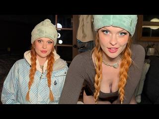 My car is stuck in the snow and Im cold biggy titty stranger needs warmth and dick