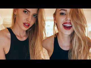 Girl Caressing Her Body and Passionately Masturbates