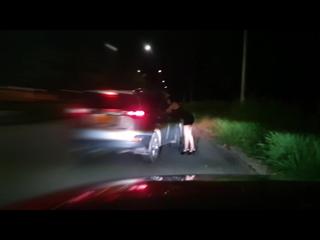 I dress up as a whore of the night and a stranger pays me to fuck in his car