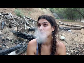 Smoking and gagging on dick on my off day- in public while the neighbors drive by.