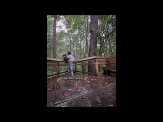 Getting fucked outside like an hoe