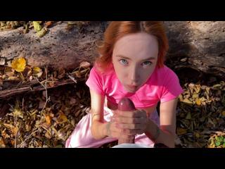 Met a strange girl in the forest and fucked her right away - Loly Nebel