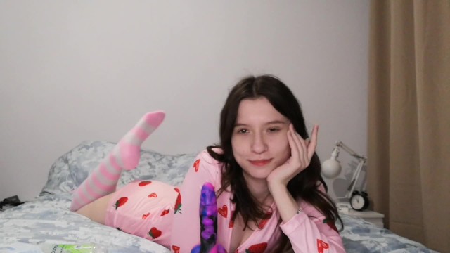 ? Try not to cum - Polish Foot JOI. Fun with horny te*** in pajamas ? | from model - Sweetrobin  