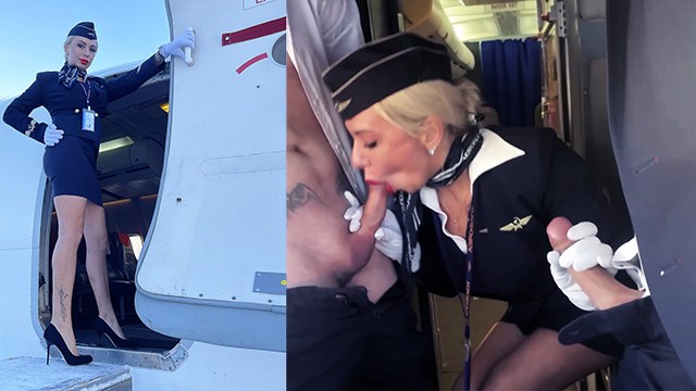 Newbee flight attendant have to please both pilots right in the cockpit | from model - Alekssam13  